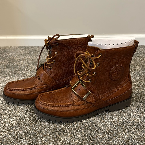 Polo Ralph Lauren| Ranger Boot Size 10 leather color: peanut - Picture 1 of 9